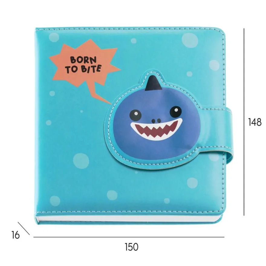 Carnet matelassé requin No Ordinatry Notes Back2Fun