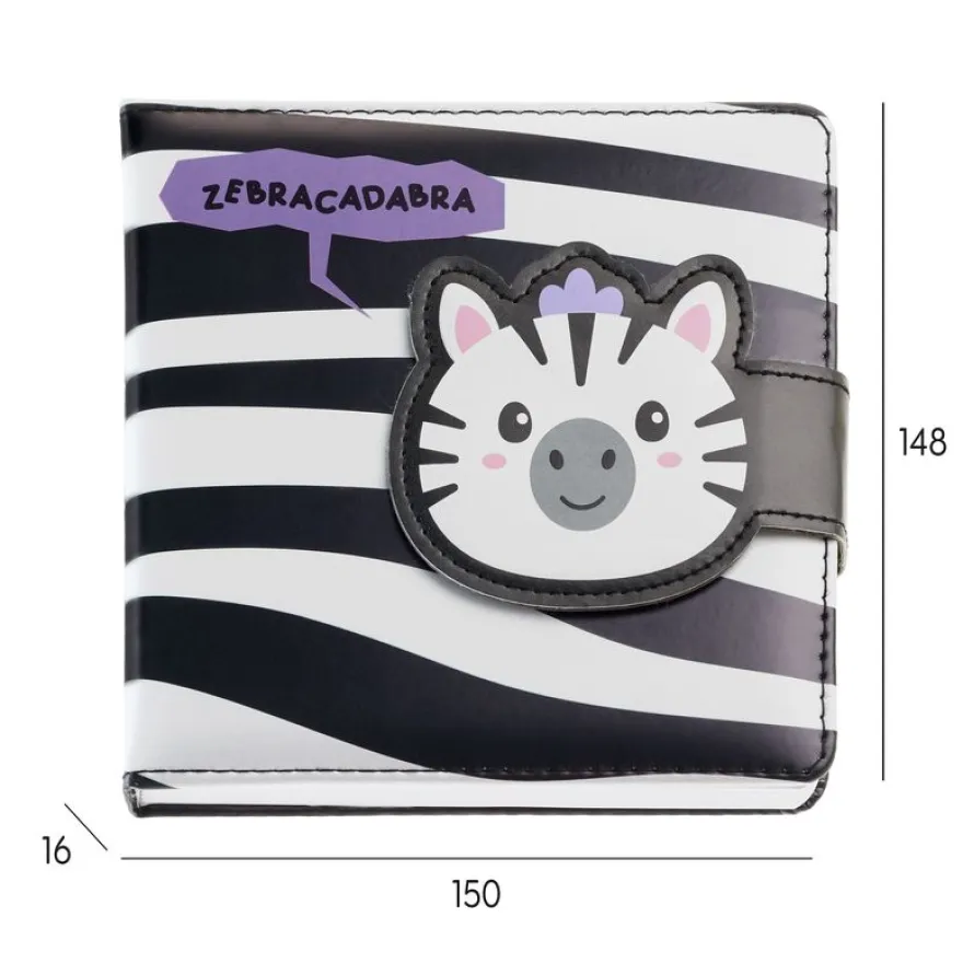 Carnet matelassé zèbre No Ordinatry Notes Back2Fun