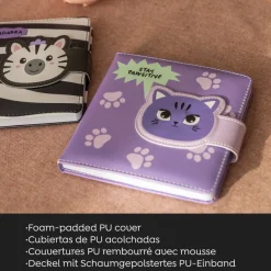 Carnet matelassé zèbre No Ordinatry Notes Back2Fun