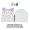 Carnet peluche panda Back2Fun avec visage brodé - format carré 160 pages lignées papier 80 g/m²