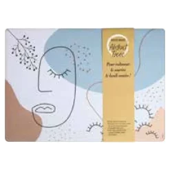 Carpentras - Sous-main - 35.5 x 49.5 cm - Abstact Faces