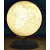Carpentras Sign - Globe terrestre lumineux - 25 cm - tactile bleu clair