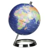 Carpentras Sign - Globe terrestre non lumineux - 20 cm - bleu pop colors