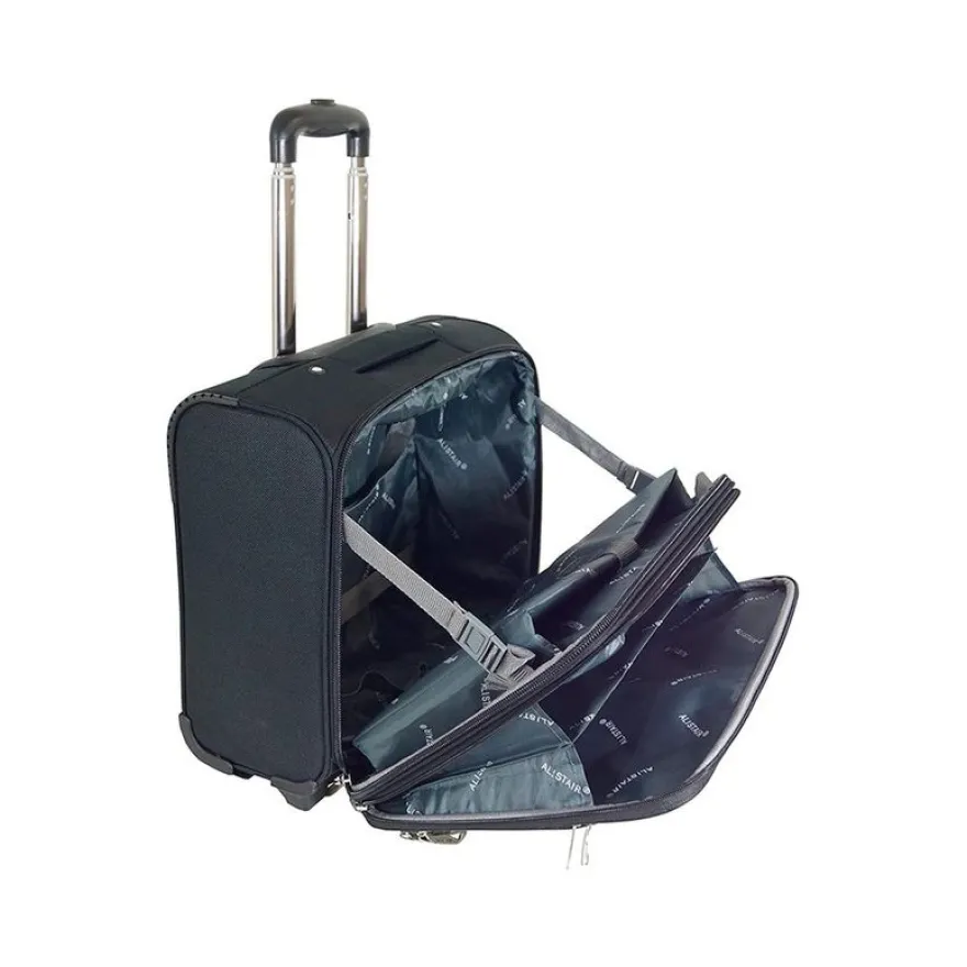 Carpentras Sign Cocoon - Trolley Pilot-case 15" - 2 compartiments - noir
