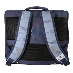 Cartable 38 cm Airplane- 2 compartiments- bleu- Pol Fox