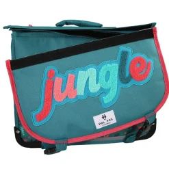 Cartable 41 cm Jungle- 2 compartiments- vert- Pol Fox