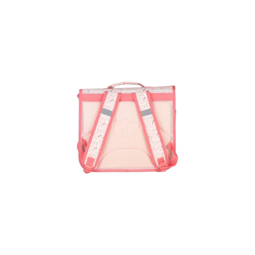 Cartable 38 CM KIP POETIC -2 compartiments- rose- Kid'Abord