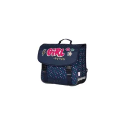 Cartable 38 CM KIP YOU ROCK-2 compartiments- marine- Kid'Abord