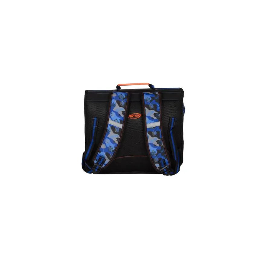 Cartable 38 CM NERF PLAYGROUND- 2 compartiments- noir- Kid'Abord