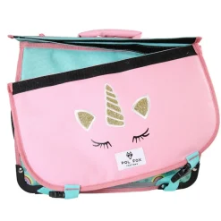Cartable 35 cm Rainbow- 2 compartiments- vert turquoise- Pol Fox