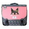 Cartable 38 cm Wonder Fox- 2 compartiments- gris- Pol Fox