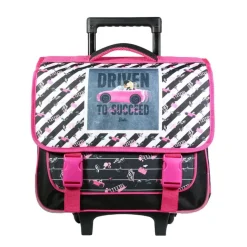 Cartable à roulettes Barbie 38 cm - 2 compartiments - multicolore - Bagtrotter