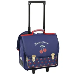 Cartable à roulettes Cherry 38 cm - 2 compartiments - Viquel