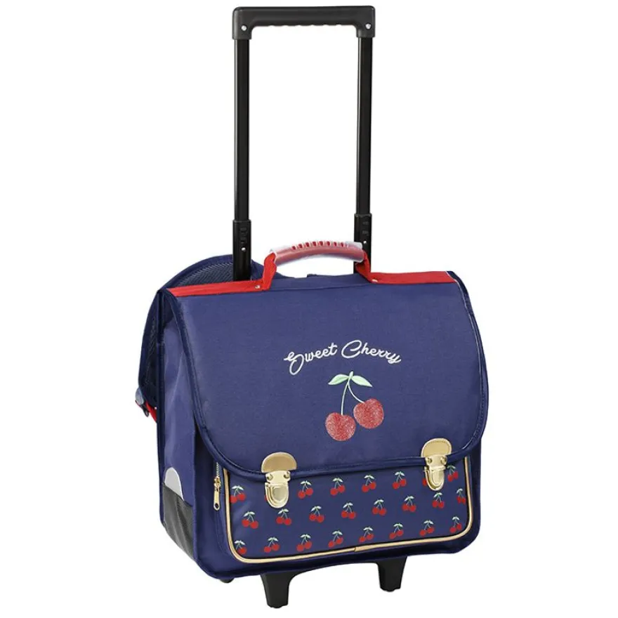 Cartable à roulettes Cherry 38 cm - 2 compartiments - Viquel