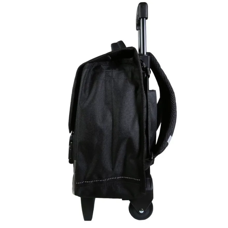 Cartable à roulettes Tortues Ninja 38 cm - 2 compartiments - noir - Bagtrotter