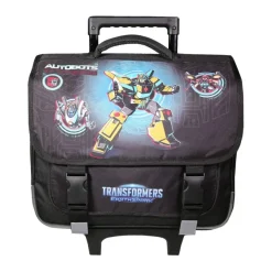 Cartable à roulettes Transformers - 2 compartiments - noir - Bagtrotter