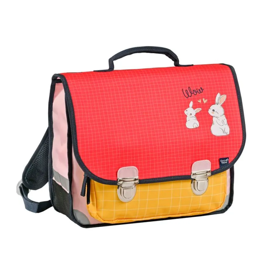 CARTABLE 36 VINTAGE - 2 COMPARTIMENTS Animascot - Lapin - 36x30x14 cm