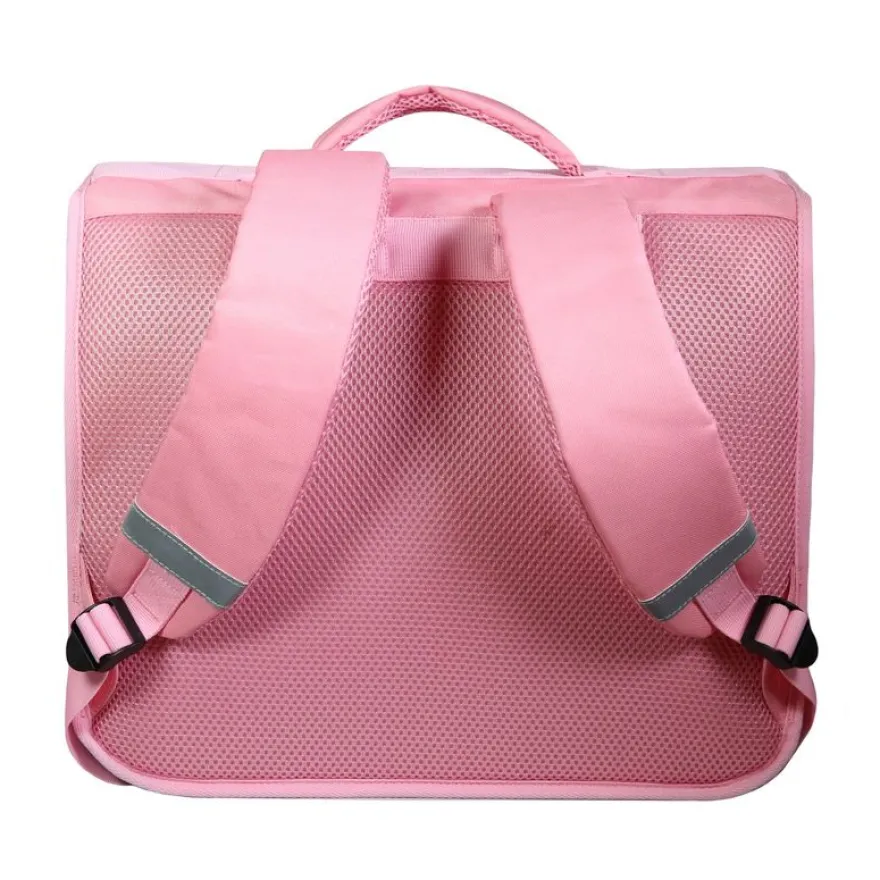 Cartable avec rabat réversible Barbie - 2 compartiments - rose - Bagtrotter