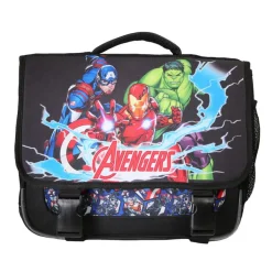Cartable Avengers - 38 cm - 2 compartiments - Noir - Bagtrotter