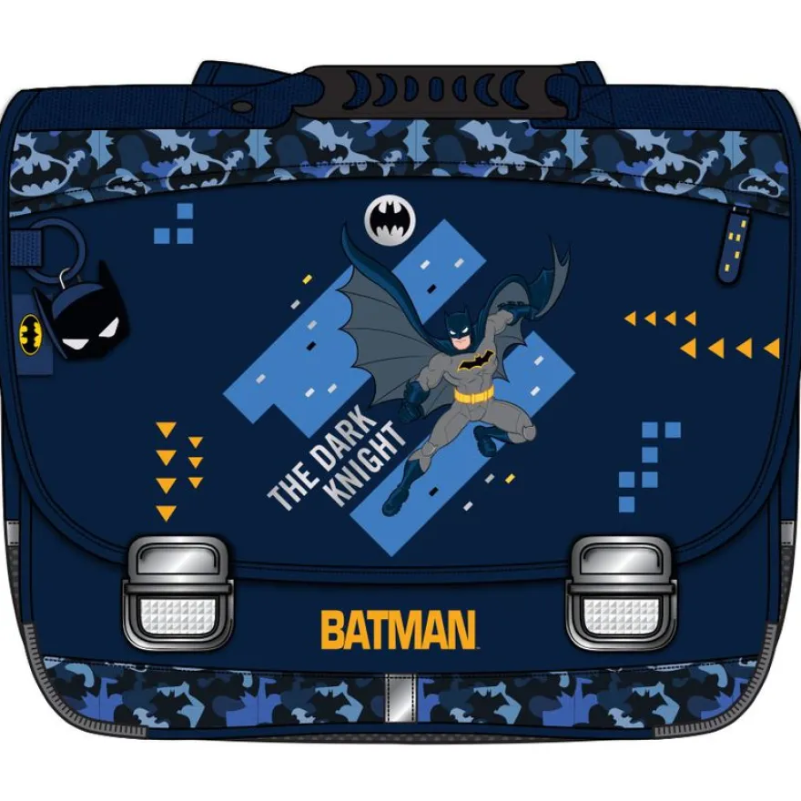 Cartable Batman Darknight 38 cm - 2 compartiments - bleu nuit - Kid'Abord