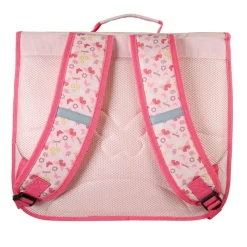 Cartable Bella Sara - 38 cm - 2 compartiments - Rose - Kid'Abord