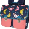 Cartable By Oberthur Girl 38 cm - 2 compartiments - marine et rose - Exclusivité Bureau Vallée - Oberthur