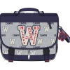 Cartable Camps Warriors 38 cm - 2 compartiments - gris - Kid'Abord