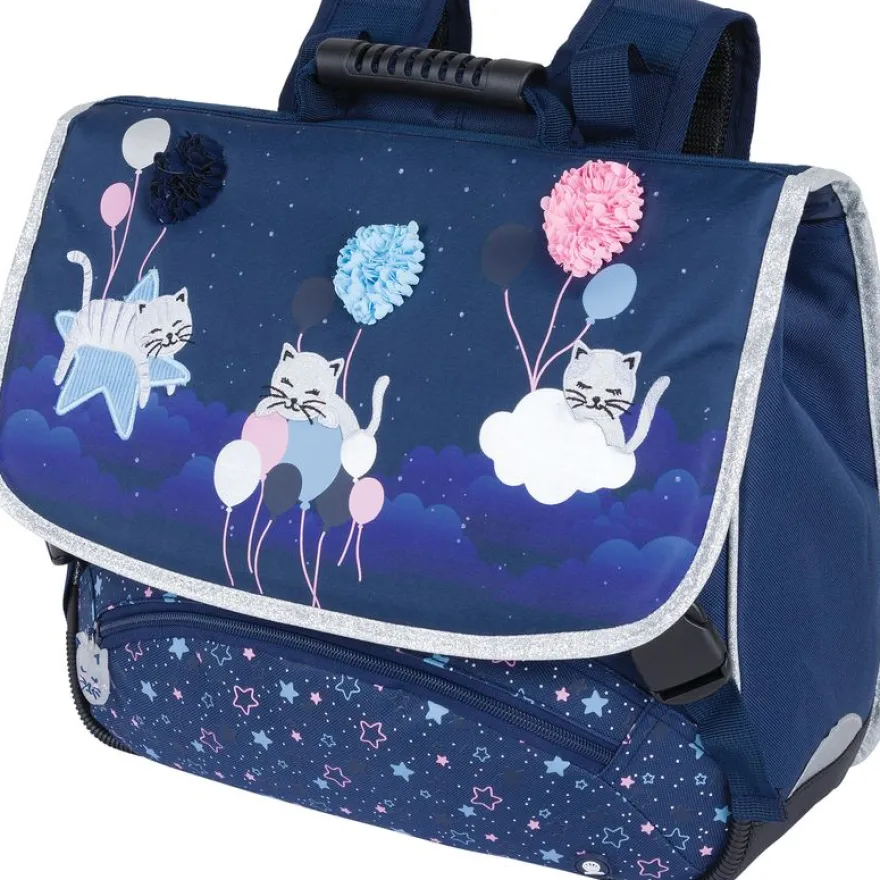 Cartable Chaton - 38 cm - 2 compartiments - Oberthur