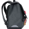Cartable Cheval - 38 cm - 2 compartiments - gris chine - Oberthur