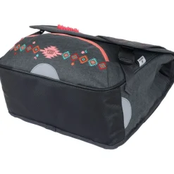 Cartable Cheval - 38 cm - 2 compartiments - gris chine - Oberthur