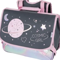 Cartable Cosmic Girl - 38 cm - 2 compartiments - gris anthracite - Oberthur