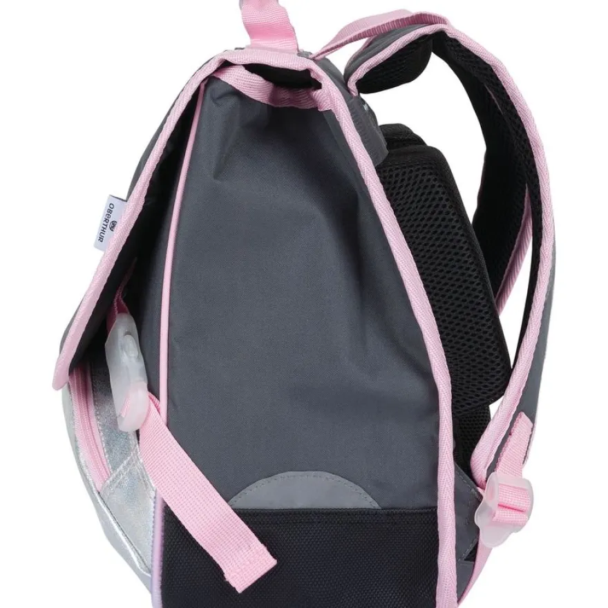 Cartable Cosmic Girl - 38 cm - 2 compartiments - gris anthracite - Oberthur