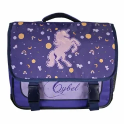 Cartable Cybel - 38 cm - 2 compartiments - Violet - Bagtrotter