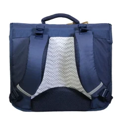 Cartable Cybel 38 cm - 2 compartiments - bleu marine et doré - Bagtrotter