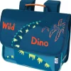 Cartable Dino - 35 cm - 1 compartiment - marine et bleu - Oberthur