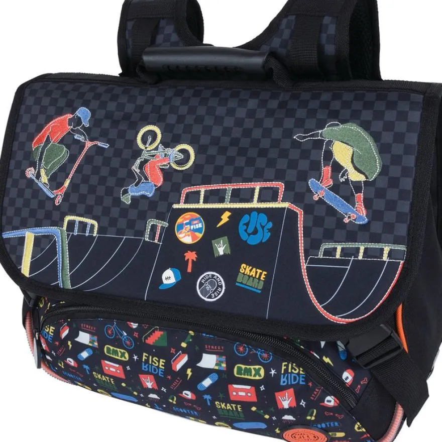 Cartable Fise Primaire - 38 cm - 2 compartiments - Oberthur