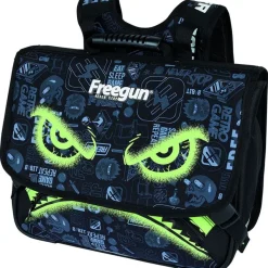 Cartable Freegun Primaire - 38 cm - 2 compartiments - noir - Oberthur