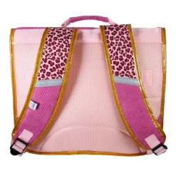 Cartable French Disorder - 38 cm - 2 compartiments - Rose - Kid'Abord