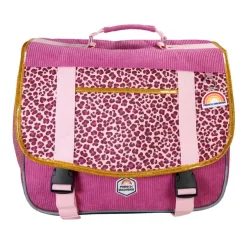 Cartable French Disorder - 38 cm - 2 compartiments - Rose - Kid'Abord