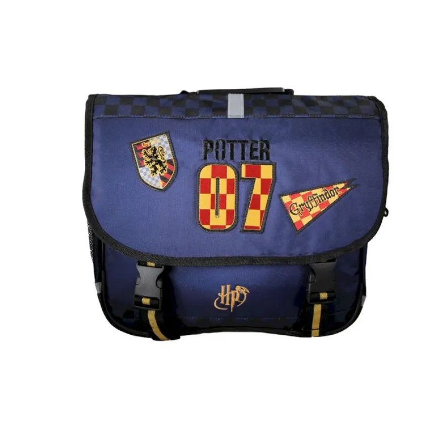 Cartable Harry Potter Quidditch - 38 cm - 2 compartiments - Marine - Kid'Abord