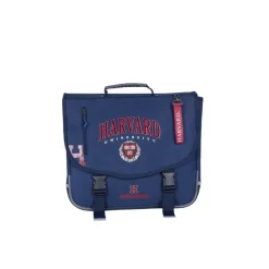 Cartable Harvard University 38 cm - 2 compartiments - bleu marine - Kid'Abord