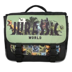 Cartable Jurassic world - 38cm - 2 compartiments - noir - Bagtrotter