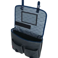Cartable Kickers Boy - 38 cm - 2 compartiments - noir et gris chine - Oberthur