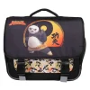 Cartable Kung fu panda - 38cm - 2 compartiments - noir - Bagtrotter