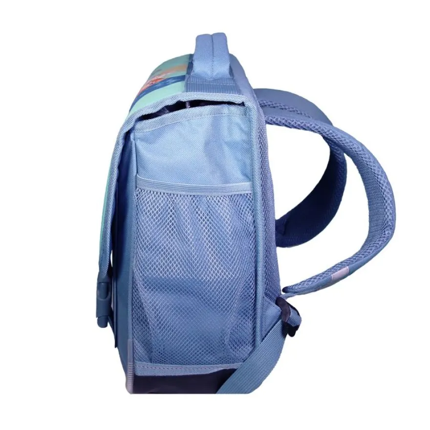 Cartable La Reine des neiges - 38 cm - 2 compartiments - vert - Bagtrotter
