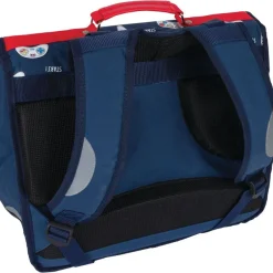 Cartable Les Scolaires Garçon - 38 cm - 2 compartiments - marine et bleu - Oberthur