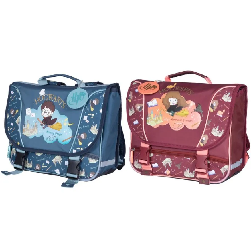 Cartable marternelle Harry Potter Chibi - 35 cm - 2 compartiments - Harry ou Hermione - Kid'Abord