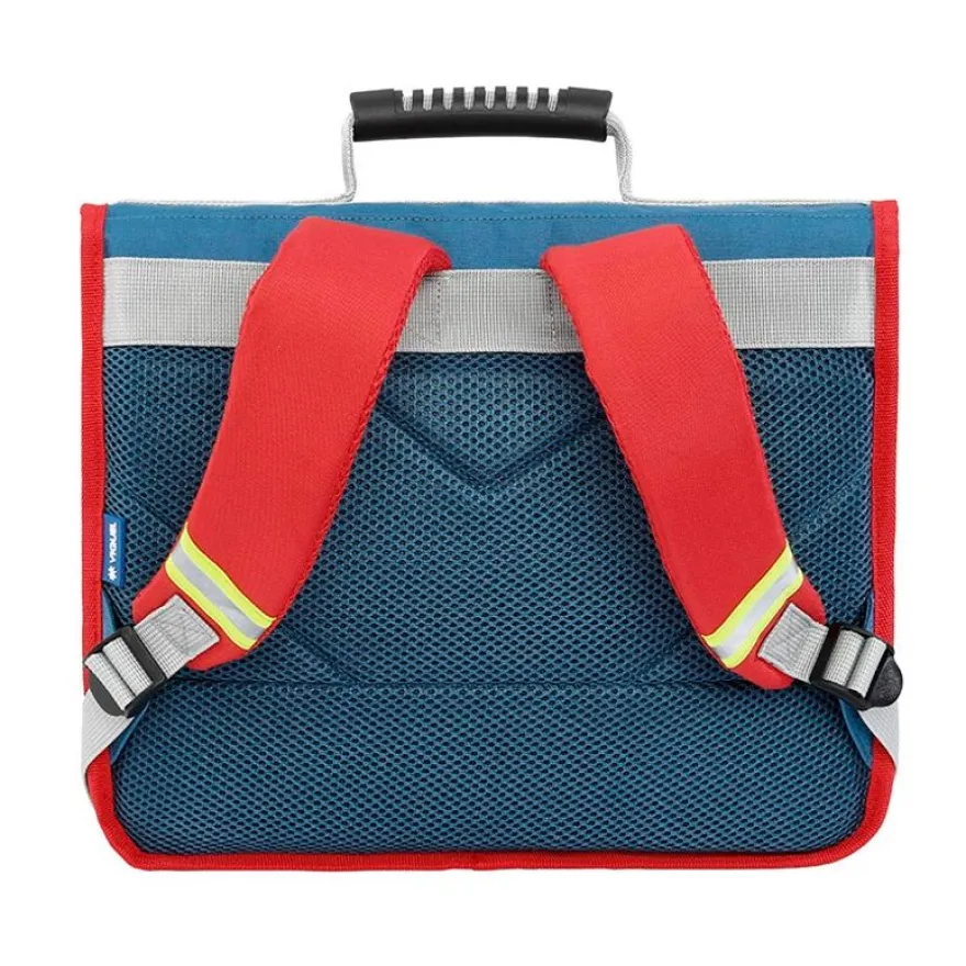 Cartable maternelle Mini Pompier - 35 cm - 1 compartiment - bleu - Viquel