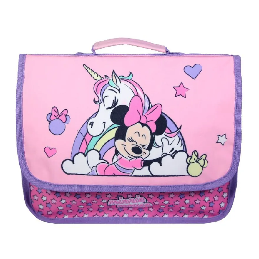 Cartable maternelle Minnie - 1 compartiment - rose - Bagtrotter