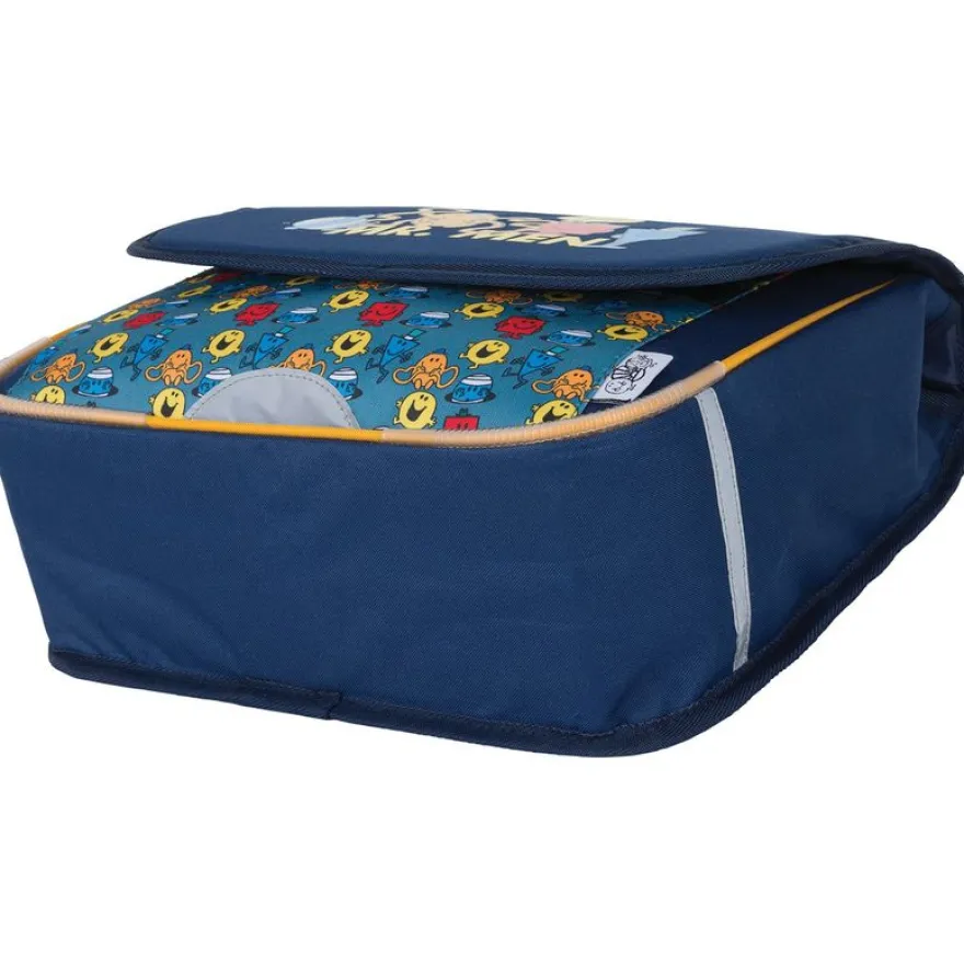 Cartable maternelle Monsieur Madame - 32 cm - 1 compartiment - marine - Oberthur